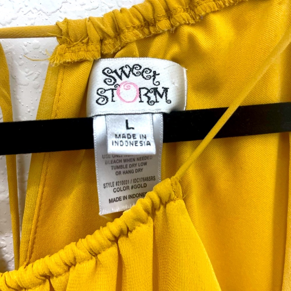 🌸 Sunshine Yellow Maxi Dress✨Flowy & Chic – L - Picture 3 of 7